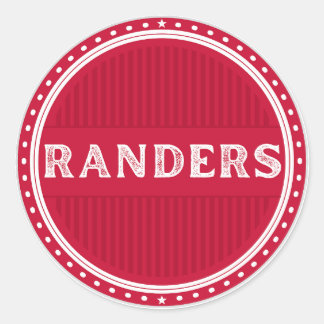 Randers City Pride Emblem – Danish Identity Runder Aufkleber