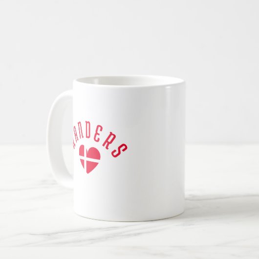 RANDERS Dänemark Herz Kaffeetasse (Vorderseite Links)