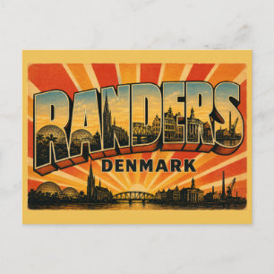 Randers Dänemark Historische Flussstadt Postkarte