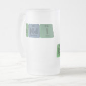 Randi als Radium-Neodym-Jod Mattglas Bierglas (Vorderseite Links)