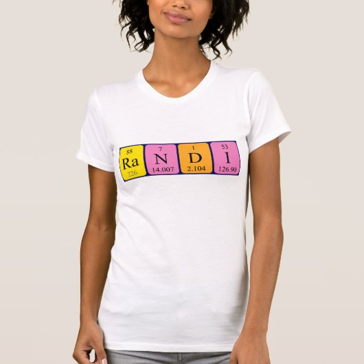 Randi Periodenname Shirt (Vorderseite)