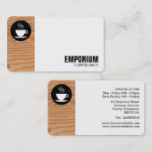 Randkreis - Holz 02 Visitenkarte (Vorne/Hinten)