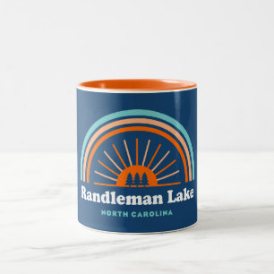 Randleman Lake North Carolina Rainbow Zweifarbige Tasse