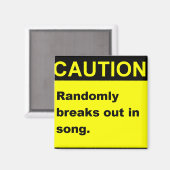 Randmon Song Magnet (Vorderseite/Rückseite)