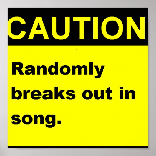 Randmon Song Poster (Vorne)