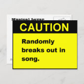 Randmon Song Postkarte (Vorne/Hinten)