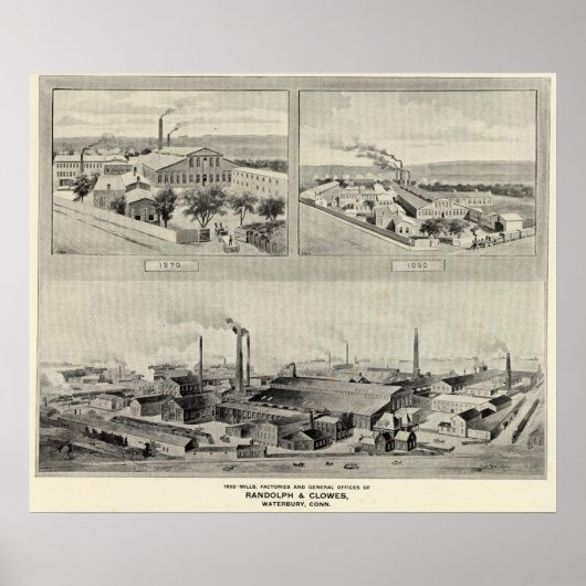 Randolph & Clowes, Waterbury Poster (Vorne)