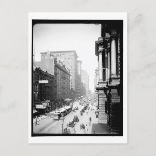 Randolph St., Chicago, Illinois Vintag Postkarte