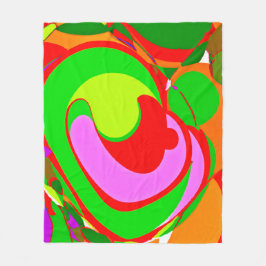 Random Abstrakt Pattern Fleecedecke