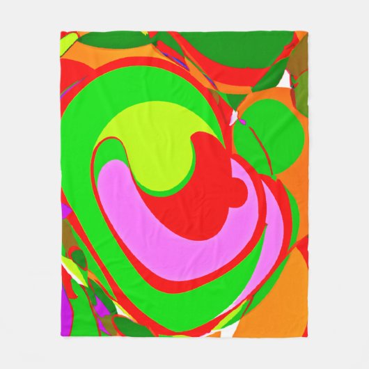 Random Abstrakt Pattern Fleecedecke (Vorderseite)