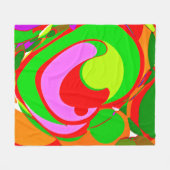 Random Abstrakt Pattern Fleecedecke (Vorderseite (Horizontal))