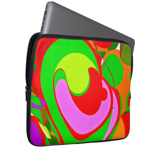 Random Abstrakt Pattern Laptopschutzhülle (Vorne Rechts)