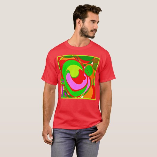 Random Abstrakt Pattern T-Shirt (Vorne ganz)