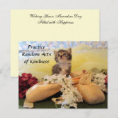 Random Act of Kindess Postcard - Ballerina Cat Postkarte (Vorne/Hinten)
