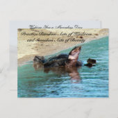 Random Act of Kindess Postcard - Soft Muschel Turt Postkarte (Vorne/Hinten)