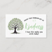 Random Act of Kindness Card | Kindness Tree Mini Visitenkarte (Vorderseite)