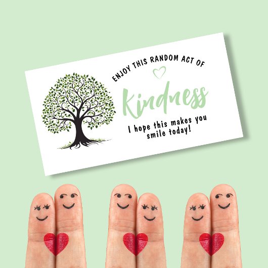 Random Act of Kindness Card | Kindness Tree Mini Visitenkarte