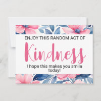 Random Act of Kindness" Motivierend
