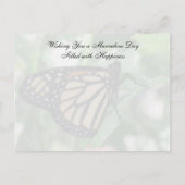 Random Act of Kindness Postcard - Queen Butterfly Postkarte (Rückseite)
