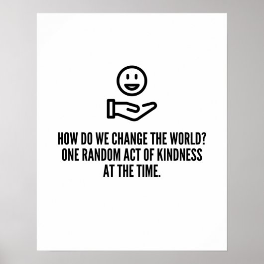 Random act of kindness poster (Vorne)