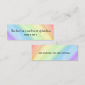 Random Act of Kindness Rainbow Gradient Ombré Mini Visitenkarte (Vorne/Hinten)