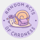 Random Acts of Cardness Logo Umschlag Aufkleber (Vorderseite)