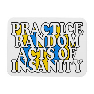 Random Acts of Insanity Custom Magnet