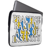 Random Acts of Insanity individuelle Laptop-Ärmel Laptopschutzhülle (Vorne Rechts)