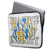 Random Acts of Insanity individuelle Laptop-Ärmel Laptopschutzhülle (Vorderseite Links)