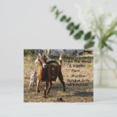 Random Acts of Kindness Postcard (Adorable Goats) Postkarte (Stehend Vorderseite)