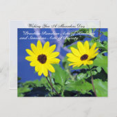 Random Acts of Kindness Postcard - Black Mit Augen Postkarte (Vorne/Hinten)