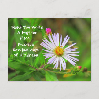Random Acts of Kindness Postcard (Wildblume) Postkarte
