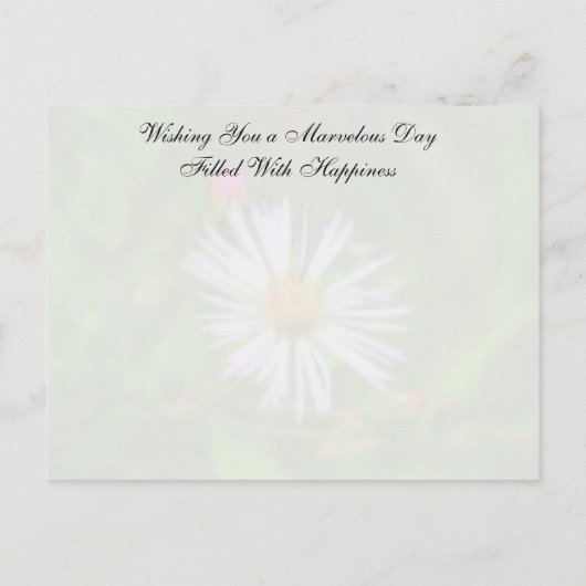 Random Acts of Kindness Postcard (Wildblume) Postkarte (Rückseite)