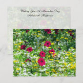 Random Acts of Kindness Postcard - Wildblumen Postkarte (Vorne/Hinten)