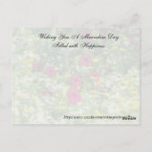 Random Acts of Kindness Postcard - Wildblumen Postkarte (Rückseite)