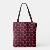 Random American Rose Colored Circles Tasche (Rückseite)