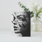 Random Art My Cat hat mir Vögel im Kopf gemacht Postkarte (Stehend Vorderseite)