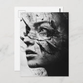 Random Art My Cat hat mir Vögel im Kopf gemacht Postkarte (Vorne/Hinten)