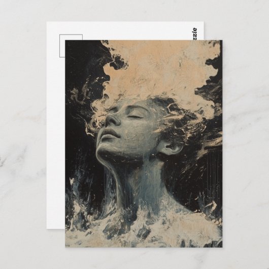 Random Art My Cat Made Postkarte (Vorne/Hinten)