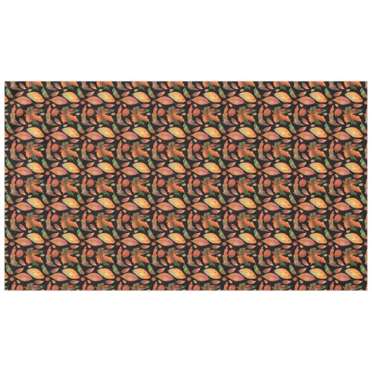 Random Autumn Herbstlaubs Earthy Tischdecke (Vorderseite (Horizontal))