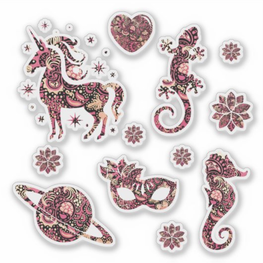 Random Awesomness Custom-Cut Vinyl Sticker (Vorderseite)