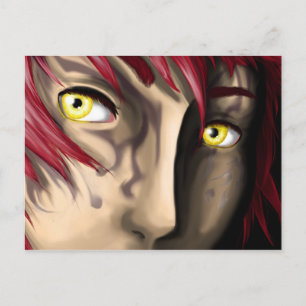 Random Boy im Emo-Modus Postkarte