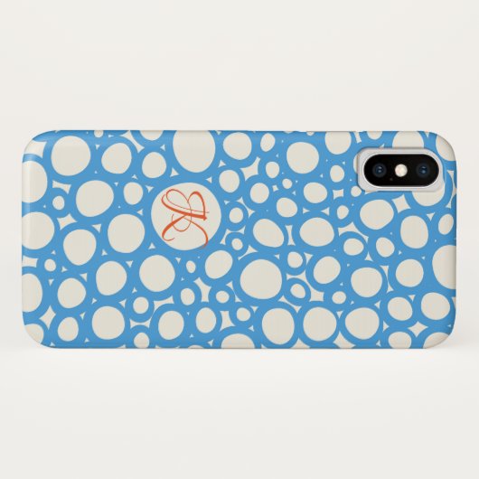 Random Circles Case-Mate iPhone Hülle (Rückseite (Horizontal))