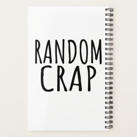 Random Crap Funny Planer (Rückseite)