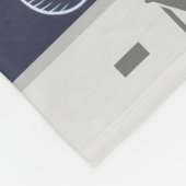 Random Doodles Dark Blue Personalisiert Fleecedecke (Ecke)