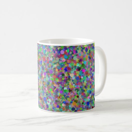 Random Dot 11oz Tasse (VorderseiteRechts)