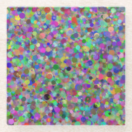 Random Dot Glass Untersetzer