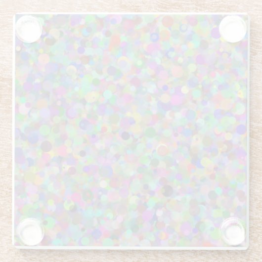Random Dot Glass Untersetzer (Rückseite)