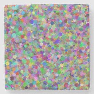 Random-Dot-Marmor-Untersetzer Steinuntersetzer