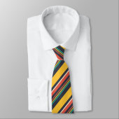 Random-Farben Moderne geometrische Streifen Krawatte (Gebunden)